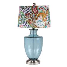 Paisley Lamp Shade 29 Lenox Table Lamp Blue Glass Love This Lamp Fun And Sophisticated Blue Glass Lamp Home Decor