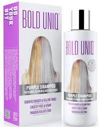 Bold Uniq Purple Silver Shampoo For Blonde Hair Silver Toning Shampoo For Platinum And Violet Tones Blue Hair Toner To Revitalise Blonde Bleached And Highlighted Hair Sulphate Free 237ml Buy