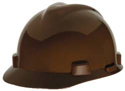 Msa V Gard Standard Brown Hard Hat Customhardhats Com