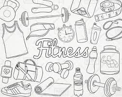 Black And White Kids Exercise Clipart Doodle Fitness Vector Pack Gym Clipart Workout Clipart Exercise Clipart Sports Fitness Vectors Bullet Journal Ideas Pages Bullet Journal Doodles Doodles