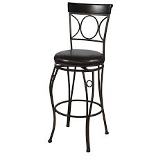 Living room, bedroom, dining room, patio Circles Back Kitchen Stool By Linon Home Decor In Metal Bar Stools