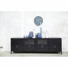 tv meubel locker vintage glass zwart giga meubel meubels vintage kluisjes interieur