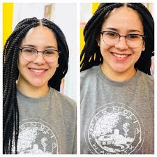 I absolutely love my triangle part knotless box braids!! Simina African Hair Braiding 1507 Photos 78 Reviews Hair Stylists 1152 Blue Hill Ave Dorchester Center Ma Phone Number Yelp
