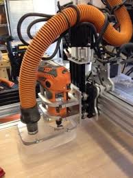 Cnc Router Mount Holder Clamping And Dust Collector Kit Cnc Maquinas