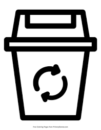 Recycling for kids coloring pages are a fun way for kids of all ages to develop creativity, focus, motor skills and color recognition. Recycle Bin Coloring Page Free Printable Pdf From Primarygames