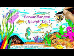 Alam tidak ada hentinya untuk selalu memberikan keindahan kepada seluruh makhluk hidup. Gambar Lukisan Dasar Laut Yang Mudah