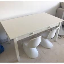 With the table base standing upright, glue and clamp the tray end assemblies to the side rails at the locations shown. Pottery Barn Kids Art Table 2 Chairs Furniture Tables Chairs On Carousell