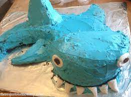 the last preparation fill the frying pan with water and put over heat. How To Make A Shark Cake There S Just One Mommy