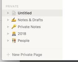 Notion On Twitter Hey You Can Keep Everything Private If You Don T Want Your Teammates To See There S A Private Section Like This Https T Co Zswnsxfclb