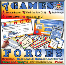 Forces 7 Game Compendium Middle School Science Science Games Smart Board Lessons