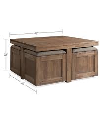 Furniture Champagne Cube Coffee Table With 4 Storage Ottomans Created For Macy S Reviews In 2020 Cube Coffee Table Coffee Table With Seating Ottoman Coffee Table