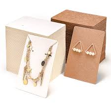 Afterwards, i received several requests to write a tutorial on making the actual earring cards. Pgfunny Earring Display Card Necklace Cards 600 Pack Set 300 Earring Cards 300self Sealing Bags Kraft Paper Diy Jewelry Accessories Card For Necklace Earring Display Jewelry Display Mother S Day Gift Buy Online In Tanzania At Tanzania Desertcart Com