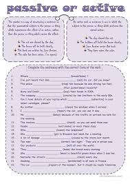 Active Or Passive Mixed Tenses Worksheet Free Esl Printable Worksheets Made By Teachers Active And Passive Voice English Teaching Materials Passive