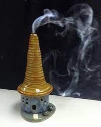 Take the stick out and let the clay dry before using it as a censer. Fairy House Cone Incense Burner By Backyard Ceramics Add A Touch Of Whimsy For The Holidays Diy Clay Crafts Pottery Handbuilding Pottery