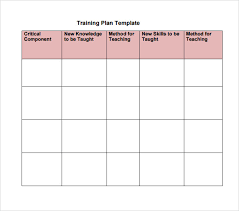 20 sample training plan templates in google docs ms word