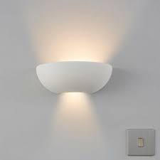 Volos Sphere White Single Wall Light Departments Diy At B Q Wall Lights Wall Lamps Bedroom Wall Lights Living Room