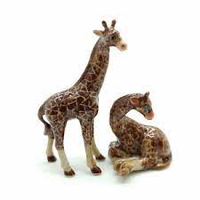 Buy ornaments/figurines ceramic/pottery giraffe collectables and get the best deals at the lowest prices on ebay! 2 Giraffe Figurine Ceramic Animal Miniature Statue Cwo002 Ebay