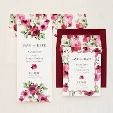 Affordable and search from millions of royalty free images, photos and vectors. Cranberry Floral Save The Dates Beacon Lane Wedding Invitations
