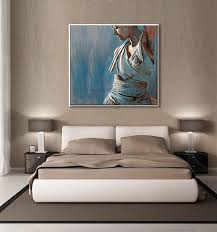 Woman Painting Large Original Oil Painting For Bedroom Figure Art Blue Painting Dancer Painting Figurative Painting Female Art Dance Blue Wall Art Etsy Wall Art Wall Art Living Room
