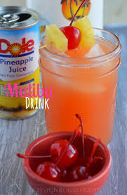 This easy to make layered drink is a sweet blend of coconut rum, pineapple, and grenadine. Malibu Drink Malibu Drinks Yummy Drinks Malibu Pineapple