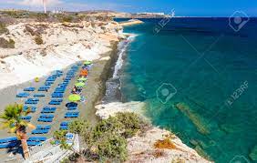 The view to sea from the hotel room can serve as a pleasant addition to the journey. View Of The Sea And A Beautiful Beach Near Governors Beach Cyprus Stock Photo Picture And Royalty Free Image Image 70000615