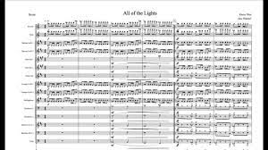 These arrangements are for marching and pep bands and include a fight song, and crowd spam arrangements with short cheers. Kanye West All Of The Lights For Marching Band Sheet Music Youtube