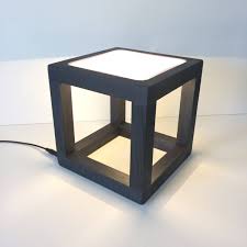 Led Light Cube Table Lamp Desk Lamp Home Office Light Modern Etsy Modern Desk Lamp Cube Lamps Cube Light