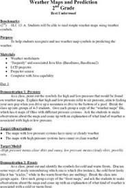 Focuses on the phrase in the benchmark: Weather Map Lesson Plans Worksheets Lesson Planet