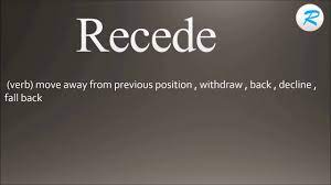 How To Pronounce Recede Youtube