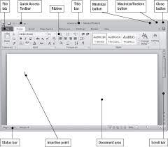 Word automatically highlights areas of the document that are available for editing as shown below. Meeting The Major Components Of The Word Window Office 2010 Made Simple Book