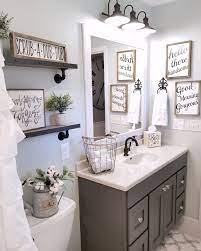 Rustic bathroom with wood ceiling and walls plus soaking tub. Farmhouse Bathroom By Blessed Ranch Farmhouse Decor Farmhouse Bathroom Decor Bathroom Remodel Master Farmhouse Master Bathroom