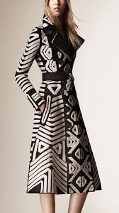 Black And White Coat Tape Embroidery Cotton Sateen Coat Fashion Style Fashion Models