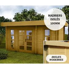 Pour protéger au mieux ce que vous stockerez à l'intérieur, choisissez, en plus des doubles parois, un abri en aluminium qui isole mieux que l'acier (les doubles parois peuvent être. Chalet En Bois Traite 15m Isolation Parois 100mm Gardy Shelter