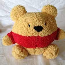 Disney Parks Authentic Round Plush Winnie The Pooh Chamois Soft Toy Disney Parks Soft Toy Disney Fun