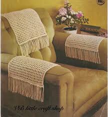 Chairback And Chair Arms Covers Knitting Pattern Instant Pdf Download Sofa Arm Covers Chair Back Covers Arm Chair Covers