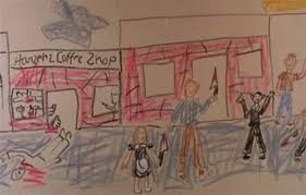 I didn't know what character i wanted to draw in the last cell, so i decided to choose my tanksona for that. 15 Delightful Drawings By Kids Ideas Drawing For Kids Kids Funny Kids