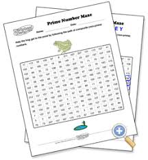 Worksheetworks Com Prime Numbers Maze Preview Prime Numbers Prime And Composite Numbers Prime And Composite