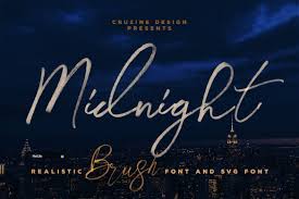 Use them sparingly so you don't overpower your designs, or break the rules and see what you can create. Midnight Brush Svg Font Free Script Fonts Download Fonts Free Fonts Download