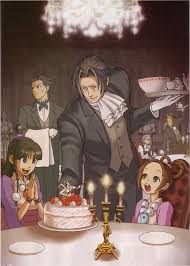 Ace Attorney Me Waiter Edgeworth May I Order A Cake Phoenix Wright Anime Ace