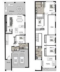 Narrow Block Home Design By Gw Homes