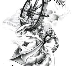 Fabric sewing, quilting & knitting : 48 Best Anchor Compass Tattoos