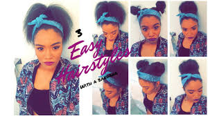 Tie your bandana around it. 3 Easy Bandana Hairstyles Youtube