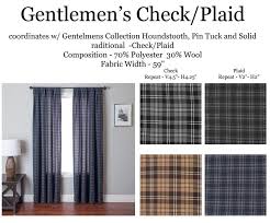 Black And White Buffalo Plaid Curtains 96 Inches Long Gentlemen Plaid Curtain Drapery Panel Www Bestwindowtreatments Com Plaid Curtains Curtains Drapery Panels