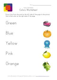 Colors Matching Worksheet Matching Worksheets Childrens Worksheets Teaching Colors