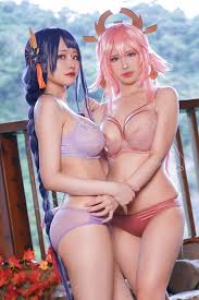 Yae Miko sex-gamer cum virgin pussy-XNXX video