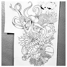 Black And White Ocean Sleeve Tattoo Designs Pin By Noelle Ocampo On Tattoos In 2020 Ocean Tattoos Ocean Theme Tattoos Ocean Sleeve Tattoos