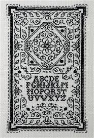 tiny blackwork sampler