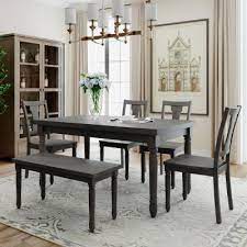 Choose from 3 authentic eileen gray dining room tables for sale on 1stdibs. Gray Dining Room Sets Kitchen Dining Room Furniture The Home Depot