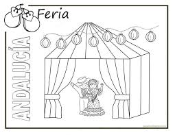 ¿quieres colorear dibujos ya hechos? Andalucia Feria 1 1 2 Colorear Imagenes