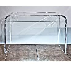 Lucite Clear Table Waterfall Acrylic Console Lucite Table Console Table Modern Console Tables